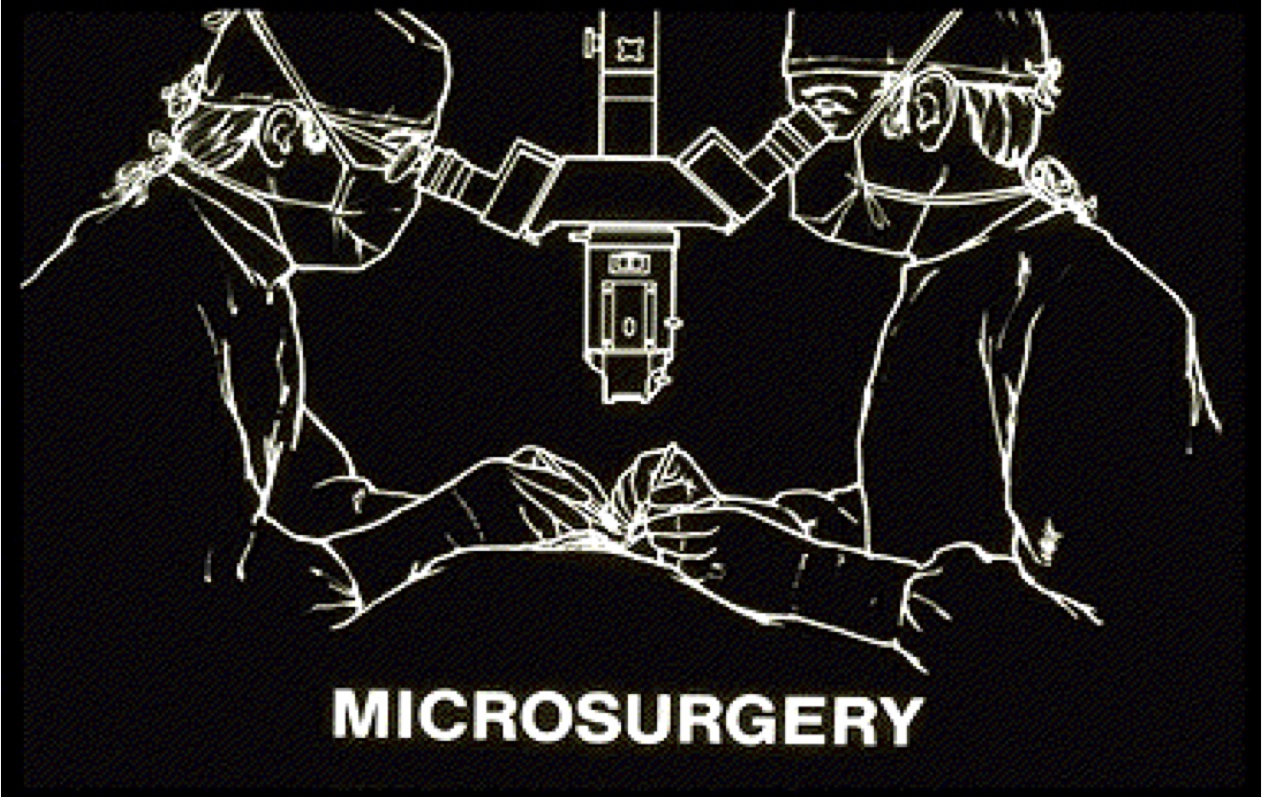 Digital nerve microsurgical repairs are usually done with an operative microscope.